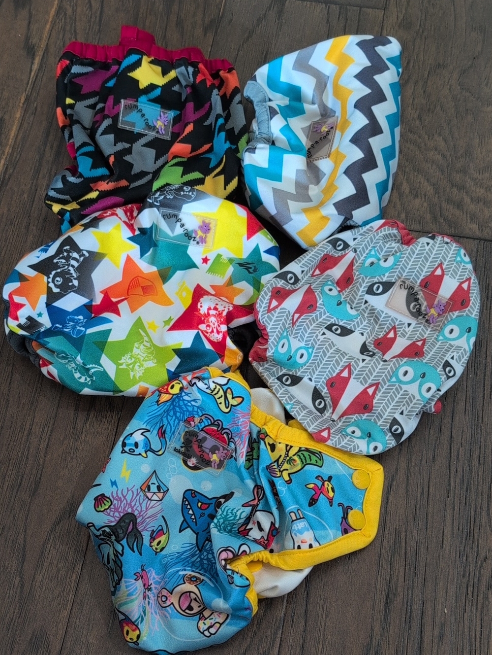 Rump-a-rooz Newborn Diaper Covers Set Of 5